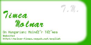timea molnar business card